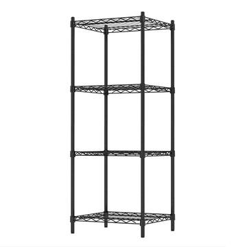 KI WISH 居家生活 輕型 整體耐重 200 KG MIT  46 x 40 x 120cm  黑色  4層