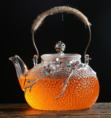 日式加厚玻璃煮茶壺耐熱防爆過濾花茶壺單壺家用泡茶壺茶具耐高溫