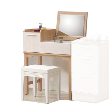 喬圓2.5尺掀式鏡台(含椅)