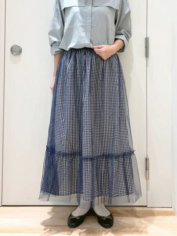 3WAY多穿法設計層次薄紗裙(FB33L0L0480) - Samansa Mos2