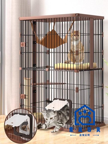 公司貨 附發票/免運 貓籠 寵物用品 實木貓籠 貓窩 貓籠子日式實木別墅出口日本家用室內幼貓舍貓窩超大三層木制貓屋工廠現貨直銷 售後保障 全館九折 店長新品推薦 5m12