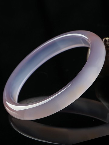 親寶水晶武哥精磨稀有冰種藍玉髓手鐲女 溫婉如玉鐲子飾品福利秒