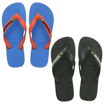 Havaianas 哈瓦仕 夾腳拖鞋 男鞋 人字拖 巴西 國旗 藍/深綠 4110850-2609/4110850-5983