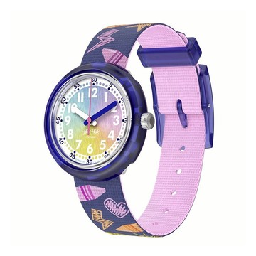 【swatch】FLIKFLAK 兒童手錶 RAINBOW CRAYONS 3-10歲/安全防水/瑞士製造 FPNP173 (31.85mm)