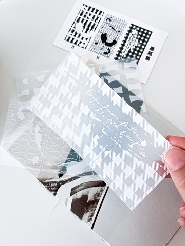 描圖紙便箋組_墨瓶集/純白墨印刷