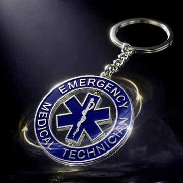 EMT救護立轉金屬鑰匙圈