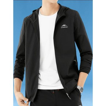 冰絲防曬衣男士外套夏季薄款透氣2025新款防曬服男裝休閑夾克上衣