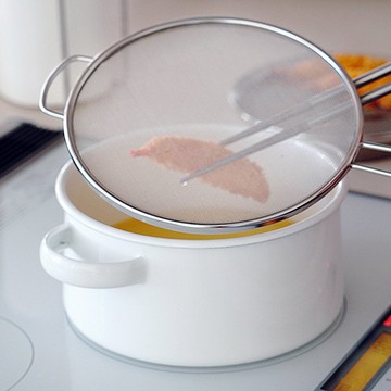 家事問屋日本製304不鏽鋼防濺濾水篩網