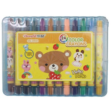 24色旋轉蠟筆 東奇 DQ-20024 (短型盒裝)/一箱12小盒入(促149) 彩桿-萬【APP滿額下單10%點數(單一帳號最高5000點)】1/31止