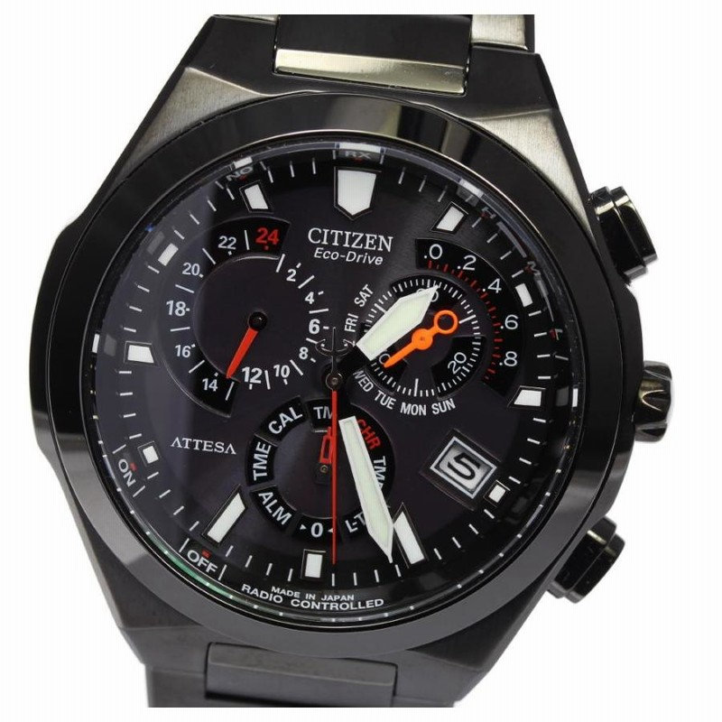 ☆未使用品【CITIZEN】シチズン アテッサ エコドライブ ATP53-2704 ソーラー電波 メンズ | LINEショッピング