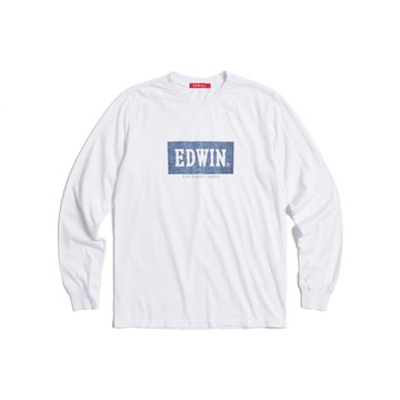 EDWIN｜男裝｜丹寧LOGO長袖T恤