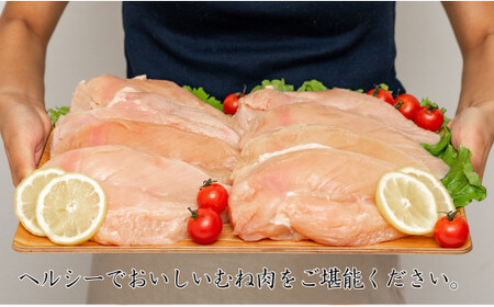 N35-5  ありたどり 熟成むね肉 計2.4kg (300g×8パック) 3回 定期便 鶏肉 むね肉 ムネ肉 胸肉 小分け 真空パック