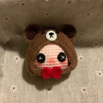 🔥新款🔥第五人格布朗熊奈布傭兵手工毛綫diy編織材料包 玩偶掛件禮物包掛diy 毛線針織 手作材料包 鉤織毛線