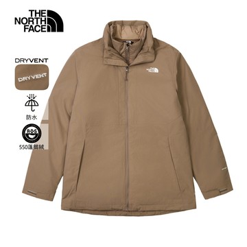 男款棕色DRYVENT防水羽絨內裡三合一外套｜88RKBOW