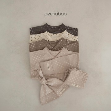 peekaboo 可可點點新生兒套裝｜寶寶衣服 嬰兒衣服 新生兒衣服 嬰兒帽子 韓國童裝