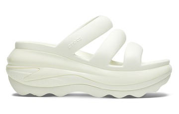 WMNS CROCS MEGA CRUSH TRIPLE STRAP CHALK WHITE