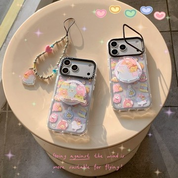 鏡頭支架 強磁 馬年角落生物適用iPhone17Pro手機殼蘋果16磁吸支架15Pro鑄甲師13/14鏡頭支架12保護套
