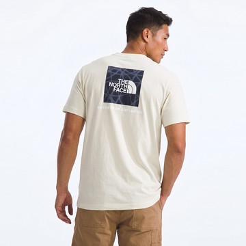 The North Face 印刷Logo背面圖案短袖T恤-米白色