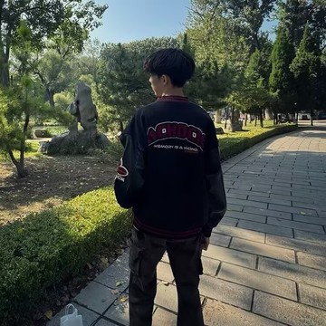 美式復古字母棒球服男 2025秋冬新款寬鬆加厚百搭休閒夾克男