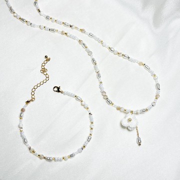 微鉤小花 項鍊 手鍊 聖誕禮物 聖誕節 蕾絲 鉤針