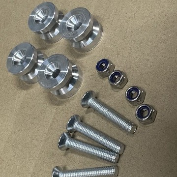【臺灣出貨】摩托車尾箱底座墊鋁合金尾箱卡扣摩托車邊箱配件卡扣