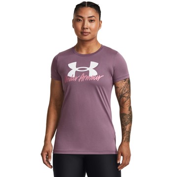 UA 品牌日精選【UNDER ARMOUR】UA 女 Tech Graphic短T-Shirt-1379488-500