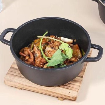 廠家直銷重慶雞公煲專用鍋黃蜀狼郎鋁合金鍋加厚不粘鍋湯鍋燉鍋