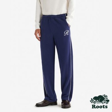 Roots男裝-ROOTS SIGNATURE 棉褲-靛青色