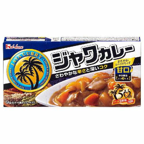 ハウス食品 ハウス ジャワカレー 甘口 185g ×10 メーカー直送