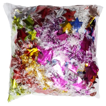 雪花五角星金蔥條 6包  7吋  雙色