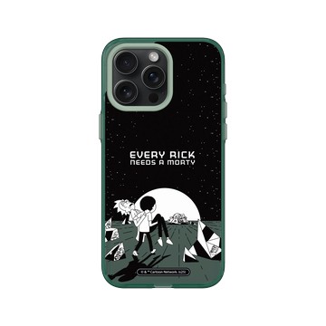 iPhone 15 Pro Max Clear 憂墨綠 - 瑞克和莫蒂 Rick and Morty - Every Rick Needs a Morty