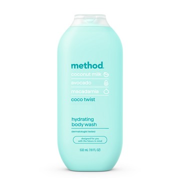 Method 感官沐浴乳-椰香花漾532ml 椰奶 酪梨 堅果油 保濕 舒緩