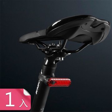 【荷生活】自由切換持久續航自行車尾燈 四模式USB充電防水可調角度車尾燈-1入組