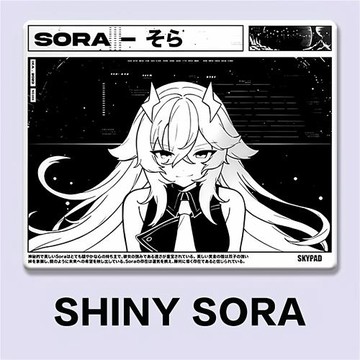 斯凱派SkyPAD 3.0 SHINY SORA鋼化玻璃鼠標墊電競游戲FPS專用大號