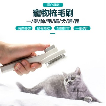 按鍵寵物梳毛 寵物用品  寵物梳 梳毛刷 貓梳子 貓咪梳毛 梳毛器 寵物針梳 狗狗梳毛 貓咪梳毛器 除毛梳 貓貓 狗狗