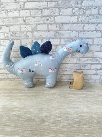 純棉寶寶安撫小恐龍-雪中小屋