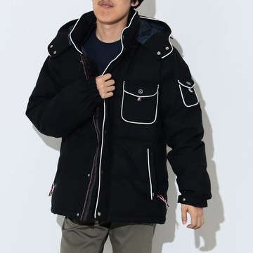 BEAMS HEART / 男裝 羊毛 斜紋 羽絨 外套