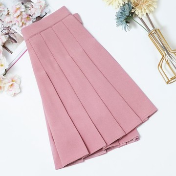ParrotFashion鬆緊腰百褶裙無內襯免燙四季款女半身裙高腰a字小個子短裙