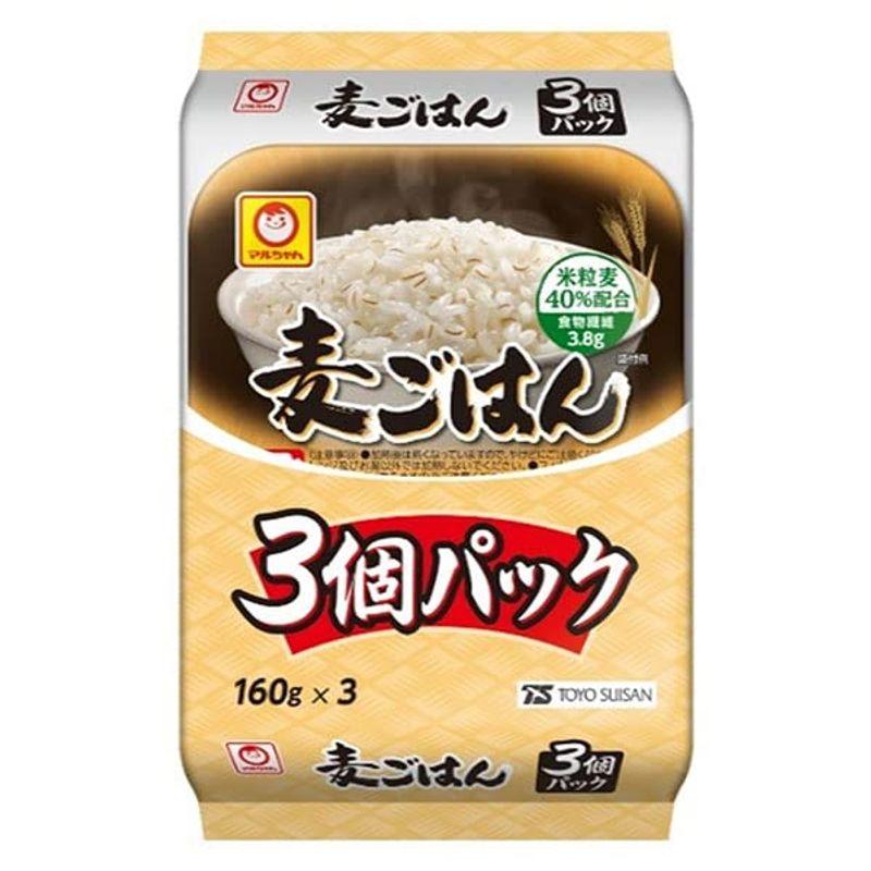 東洋水産 麦ごはん ３個パック (160g×3個)×8個入×(2ケース)