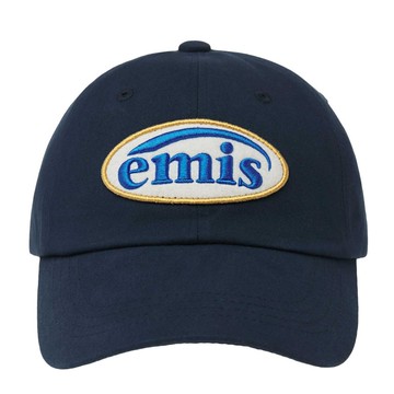 韓國 emis WAPPEN BALL CAP (RENEWAL) 韓製 新橢圓刺繡棒球帽 深藍NAVY