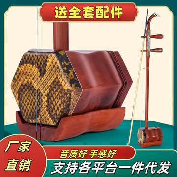 蘇州二胡樂器初學者高級紅花梨木紅檀木專業演奏廠家批發壹件代發 鑫弘-戶外運動