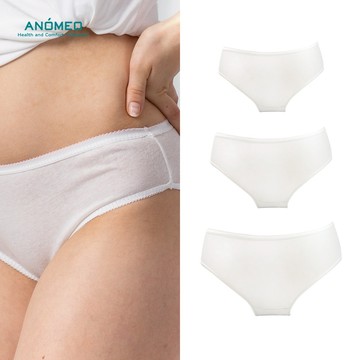 【ANOMEO】女免洗內褲 100%純棉 免洗內褲 一次性內褲 厚棉舒適內褲 生理褲
