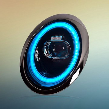 專用于BMWMINI迷你R50大燈總成R52改裝LED透鏡日行燈流水轉向燈