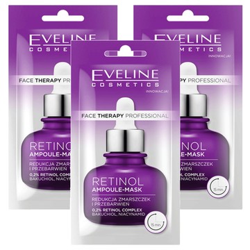 EVELINE 一整瓶安瓶精華乳霜面膜 0.2%A醇RETINOL 抗老逆齡 24ml  3包  1組