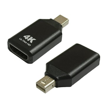 【易控王】Mini DP公轉HDMI母轉接頭 轉換器 4K@30/60Hz高畫質 金屬外殼 (40-710-07)