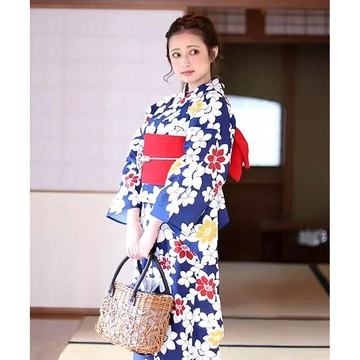 台灣出貨 日本传统和服浴衣女 正装纯棉款式日系拍摄旅游COS服饰YUKATA