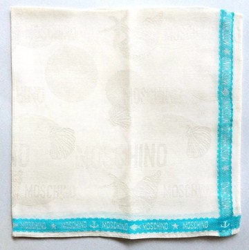 Moschino 古董海貝提花手帕 - 海洋系列 (18.5 英吋)
