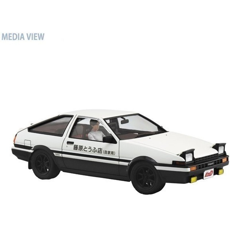 ミニカー】【TOYOTA】AE86 頭文字Dカスタム 藤原 拓海 フィギュア付き