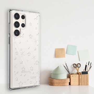 Samsung Galaxy S24系列 浮雕感輕薄軍規防摔手機殼-星辰