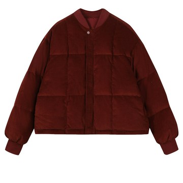 【巴黎精品】現貨+預購 真羽絨90%鴨絨羽絨外套羽絨衣夾克-保暖韓版燈心絨短版羽絨服女外套a1ii28